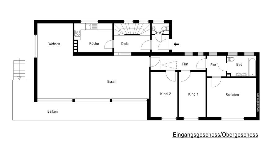Haus 1 Eingangsgeschoss
